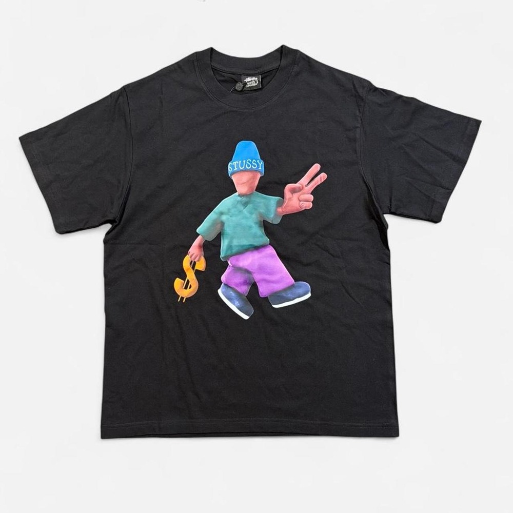 Stüssy Peace and Prosperity Graphic T Shirt * M * Black *
